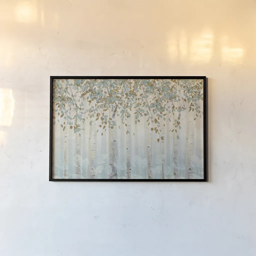 Dream Forest I by James Wiens. shown as a paper print in a black flame. Available as a archival giclee rolled canvas, fine art paper, or poster print. SKU 15593i.