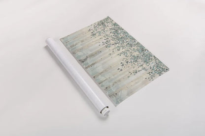 Dream Forest I Silver Leaves by James Wiens. shown as a rolled paper print. Available as archival giclee rolled canvas, fine art paper, or poster print. SKU 27973i.