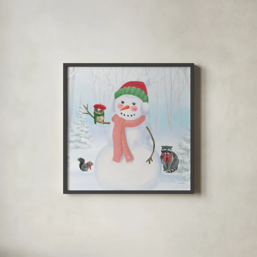 Dressed for Christmas IV Crop by James Wiens. Shown in a sleek black glass frame for a contemporary gallery look. Available as an archival giclee rolled canvas, fine art paper, or poster print. SKU 72617a.