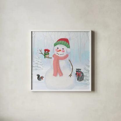 Dressed for Christmas IV Crop by James Wiens. Shown in a crisp white glass frame for a clean and minimalist style. Available as an archival giclee rolled canvas, fine art paper, or poster print. SKU 72617a.