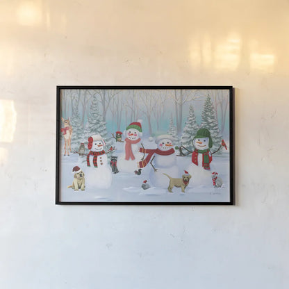 Dressed for Christmas V by James Wiens. shown as a paper print in a black flame. Available as a archival giclee rolled canvas, fine art paper, or poster print. SKU 73375i.