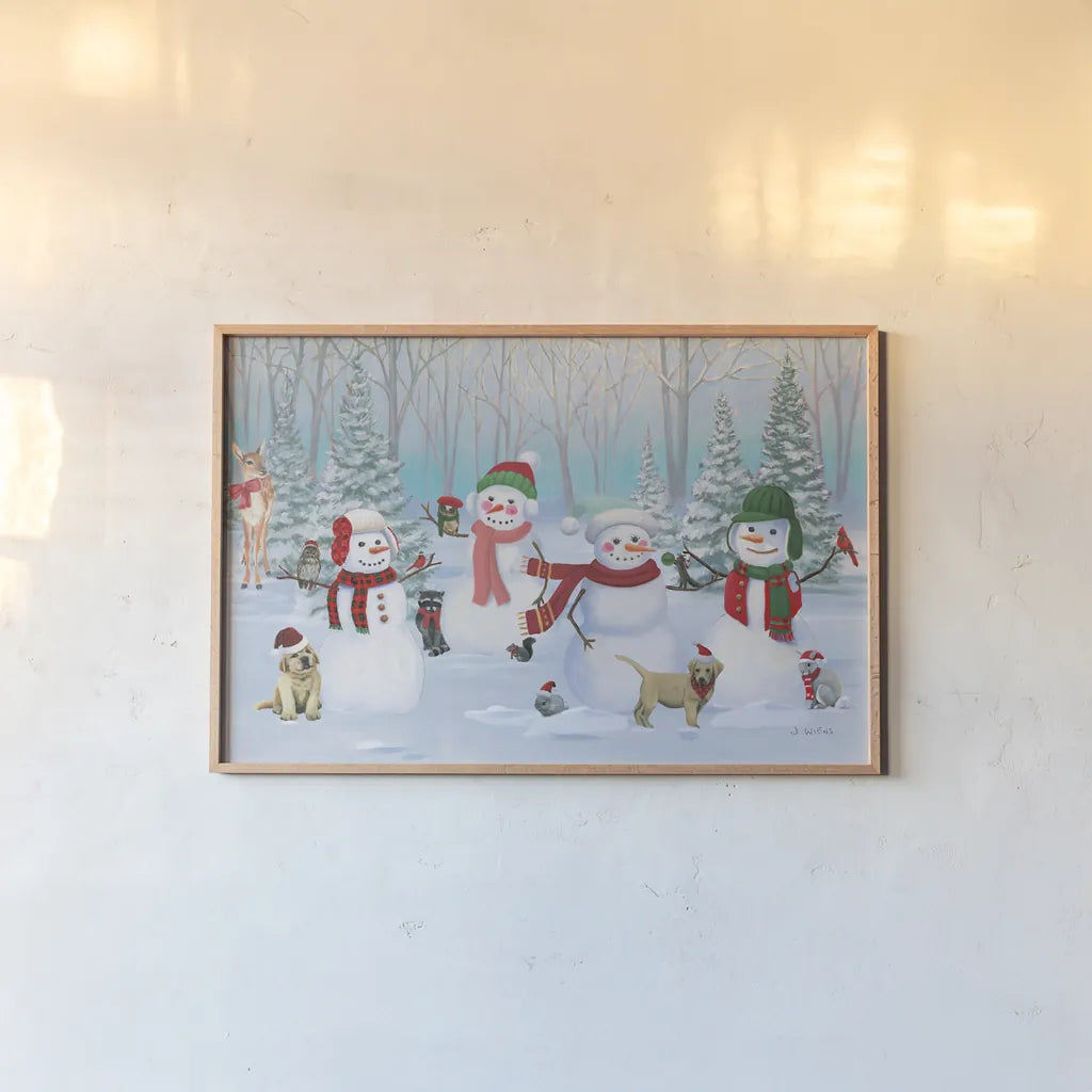 Dressed for Christmas V by James Wiens. shown as a paper print in a natural frame. Available as a archival giclee rolled canvas, fine art paper, or poster print. SKU 73375i.