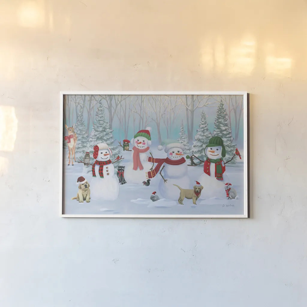 Dressed for Christmas V by James Wiens. shown as a paper print in a white frame. Available as a archival giclee rolled canvas, fine art paper, or poster print. SKU 73375i.
