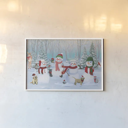 Dressed for Christmas V by James Wiens. shown as a paper print in a white frame. Available as a archival giclee rolled canvas, fine art paper, or poster print. SKU 73375i.