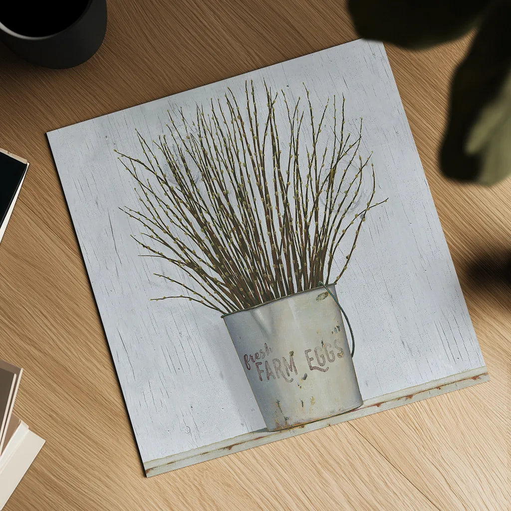 Early Spring Farm by James Wiens. Shown as a detailed flat fine art print, highlighting archival giclee quality. Available as an archival giclee rolled canvas, fine art paper, or poster print. SKU 34056a.