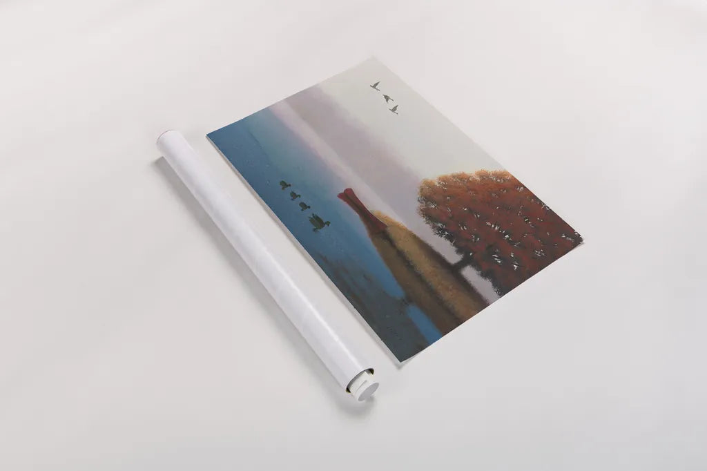 Early in the Morning by James Wiens. shown as a rolled paper print. Available as archival giclee rolled canvas, fine art paper, or poster print. SKU 20446i.