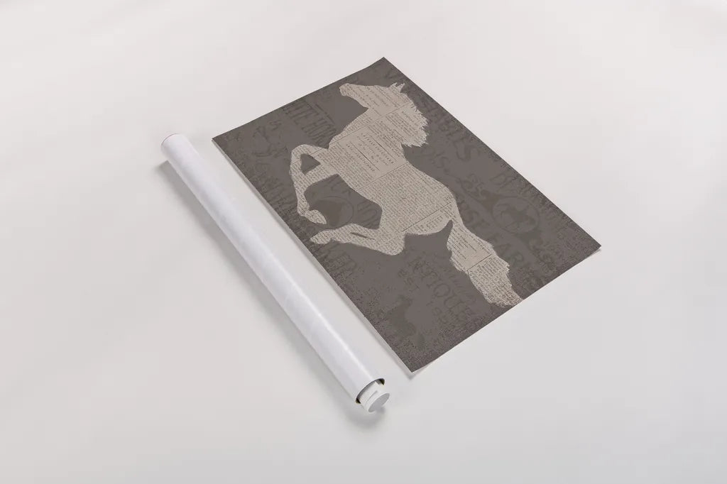 Equine I by James Wiens. shown as a rolled paper print. Available as archival giclee rolled canvas, fine art paper, or poster print. SKU 33374i.