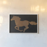 Equine I Industrial by James Wiens. shown as a paper print in a white frame. Available as a archival giclee rolled canvas, fine art paper, or poster print. SKU 91231i.