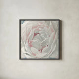 Essence of June Floral III by James Wiens. Shown in a sleek black glass frame for a contemporary gallery look. Available as an archival giclee rolled canvas, fine art paper, or poster print. SKU 53129a.