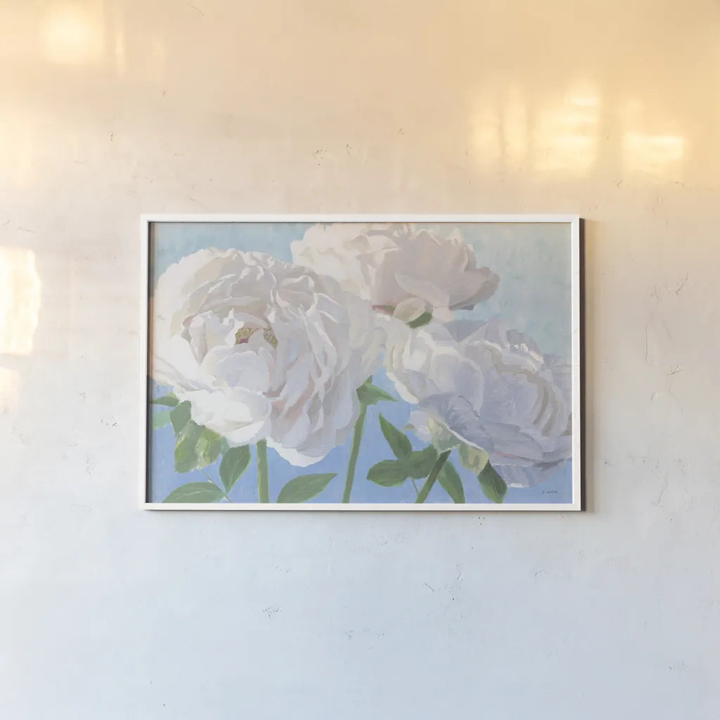 Essence of June I by James Wiens. shown as a paper print in a white frame. Available as a archival giclee rolled canvas, fine art paper, or poster print. SKU 50319i.
