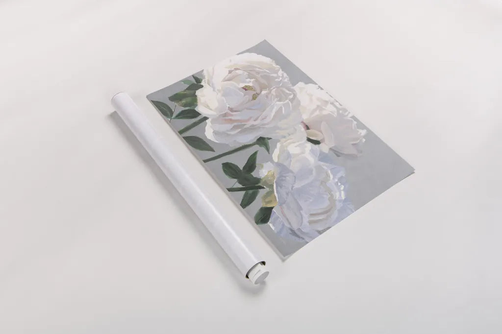 Essence of June I Gray by James Wiens. shown as a rolled paper print. Available as archival giclee rolled canvas, fine art paper, or poster print. SKU 69552i.