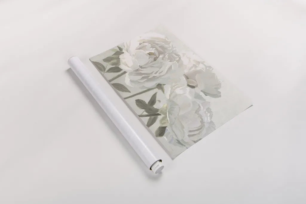 Essence of June I Neutral by James Wiens. shown as a rolled paper print. Available as archival giclee rolled canvas, fine art paper, or poster print. SKU 52277i.