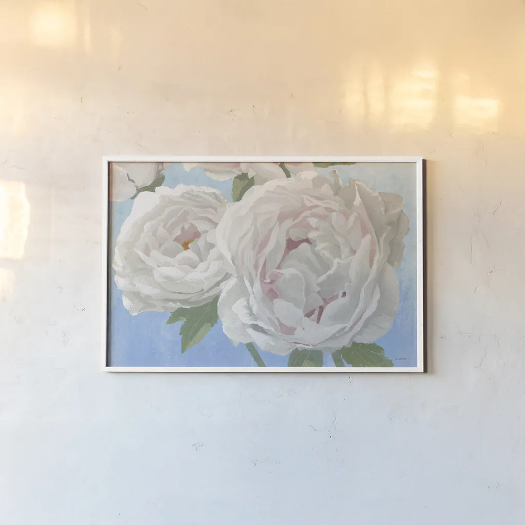 Essence of June II by James Wiens. shown as a paper print in a white frame. Available as a archival giclee rolled canvas, fine art paper, or poster print. SKU 50320i.