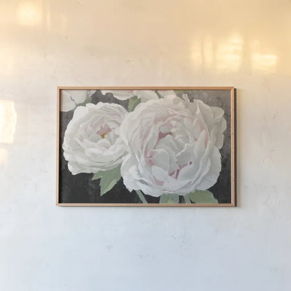 Essence of June II Black by James Wiens. shown as a paper print in a natural frame. Available as a archival giclee rolled canvas, fine art paper, or poster print. SKU 52074i.