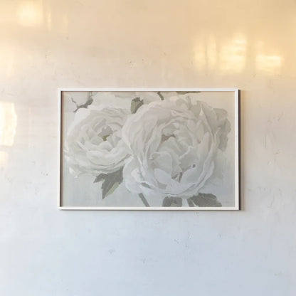 Essence of June II Neutral by James Wiens. shown as a paper print in a white frame. Available as a archival giclee rolled canvas, fine art paper, or poster print. SKU 52278i.
