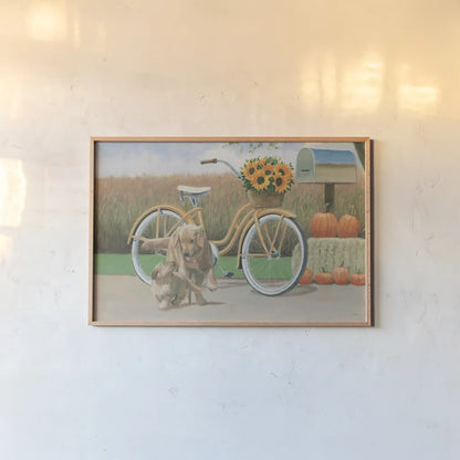 Fall Bounty I by James Wiens. shown as a paper print in a natural frame. Available as a archival giclee rolled canvas, fine art paper, or poster print. SKU 76872i.