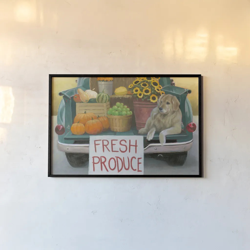 Fall Bounty III Crop by James Wiens. shown as a paper print in a black flame. Available as a archival giclee rolled canvas, fine art paper, or poster print. SKU 76879i.