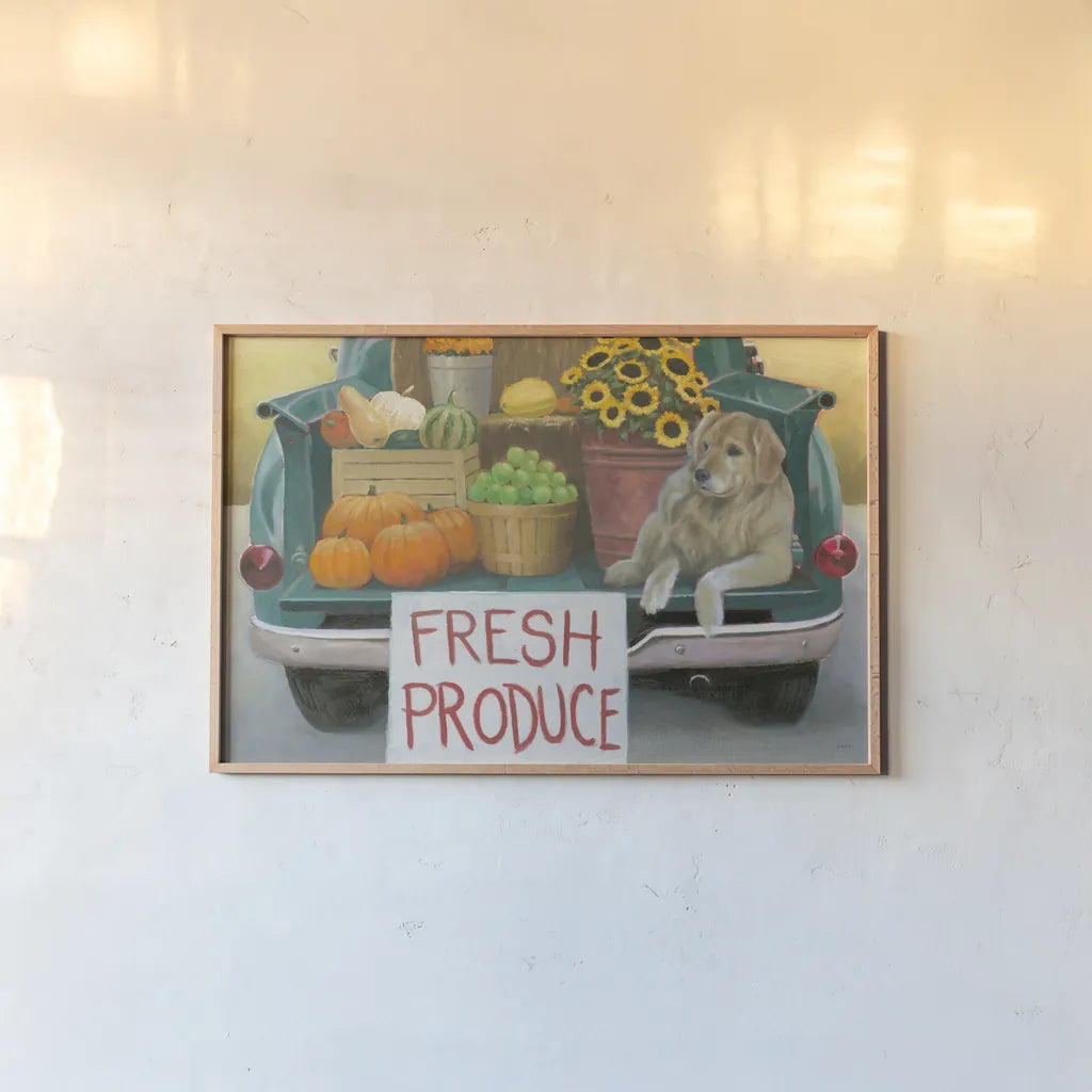 Fall Bounty III Crop by James Wiens. shown as a paper print in a natural frame. Available as a archival giclee rolled canvas, fine art paper, or poster print. SKU 76879i.