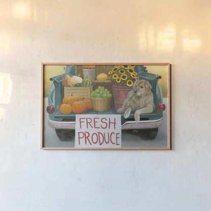 Fall Bounty III Crop by James Wiens. shown as a paper print in a natural frame. Available as a archival giclee rolled canvas, fine art paper, or poster print. SKU 76879i.