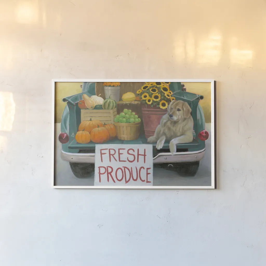 Fall Bounty III Crop by James Wiens. shown as a paper print in a white frame. Available as a archival giclee rolled canvas, fine art paper, or poster print. SKU 76879i.