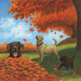 Fall Fun by James Wiens. SKU 33395a. Archival Giclee Fine art print for wall decor.