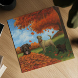 Fall Fun by James Wiens. Shown as a detailed flat fine art print, highlighting archival giclee quality. Available as an archival giclee rolled canvas, fine art paper, or poster print. SKU 33395a.