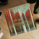 Fall Promenade III by James Wiens. Shown as a detailed flat fine art print, highlighting archival giclee quality. Available as an archival giclee rolled canvas, fine art paper, or poster print. SKU 21344a.