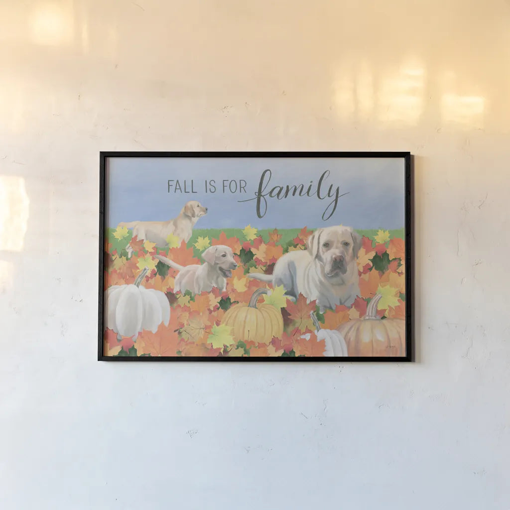 Fall at the Farm I by James Wiens. shown as a paper print in a black flame. Available as a archival giclee rolled canvas, fine art paper, or poster print. SKU 79915i.