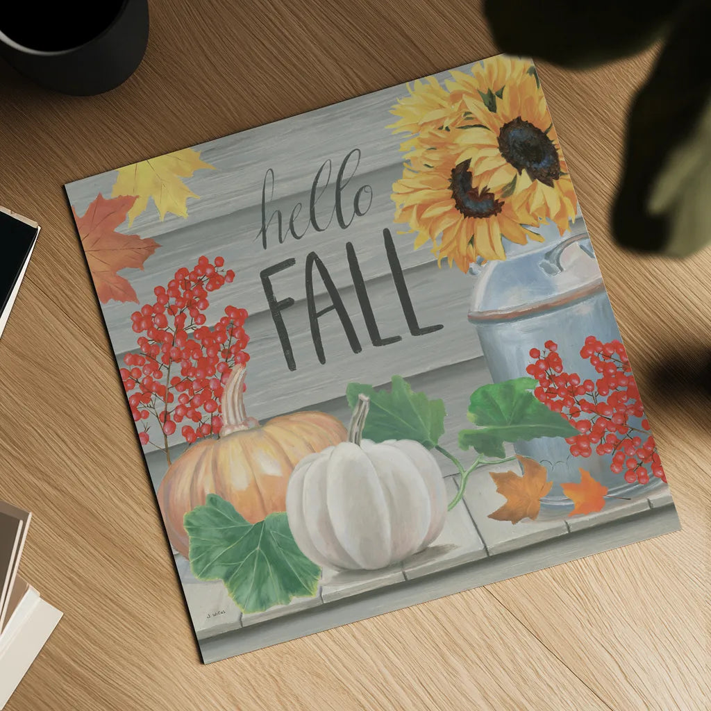 Fall at the Farm V by James Wiens. Shown as a detailed flat fine art print, highlighting archival giclee quality. Available as an archival giclee rolled canvas, fine art paper, or poster print. SKU 79919a.