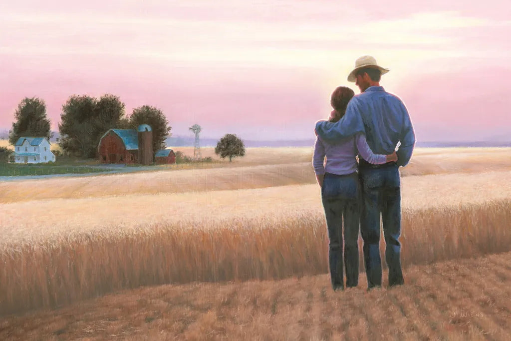 Family Farm by James Wiens. SKU 34881i. Archival Giclee Fine art print for wall decor.