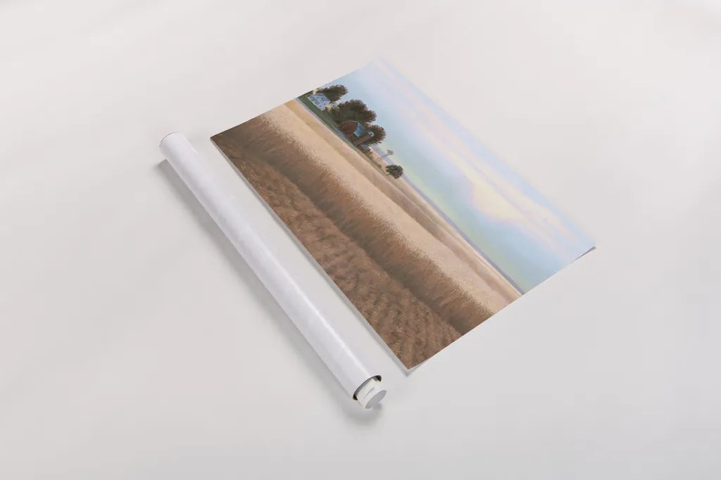 Family Farm No Couple by James Wiens. shown as a rolled paper print. Available as archival giclee rolled canvas, fine art paper, or poster print. SKU 35297i.