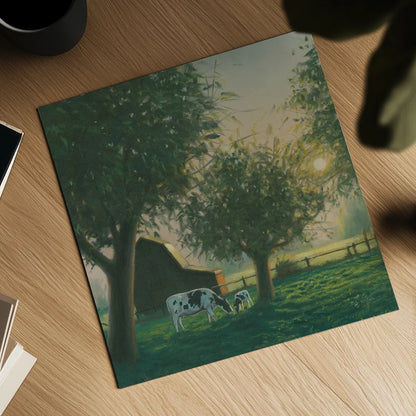 Farm Life IV by James Wiens. Shown as a detailed flat fine art print, highlighting archival giclee quality. Available as an archival giclee rolled canvas, fine art paper, or poster print. SKU 32389a.