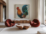 Farm Proud II by James Wiens. Shown as extra-large giant wall art in a modern living room. Available as an archival giclee rolled canvas, fine art paper, or poster print. SKU 20448a.