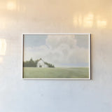 Field and Sky v2 by James Wiens. shown as a paper print in a white frame. Available as a archival giclee rolled canvas, fine art paper, or poster print. SKU 56406i.