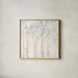 Fresh Forest Crop II by James Wiens. Shown in a natural wood glass frame for a timeless modern aesthetic. Available as an archival giclee rolled canvas, fine art paper, or poster print. SKU 60289a.