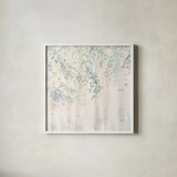 Fresh Forest Crop III by James Wiens. Shown in a crisp white glass frame for a clean and minimalist style. Available as an archival giclee rolled canvas, fine art paper, or poster print. SKU 60290a.