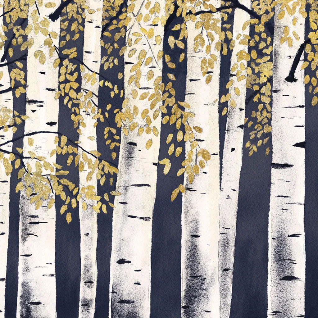 Fresh Forest Indigo III by James Wiens. SKU 56167a. Archival Giclee Fine art print for wall decor.