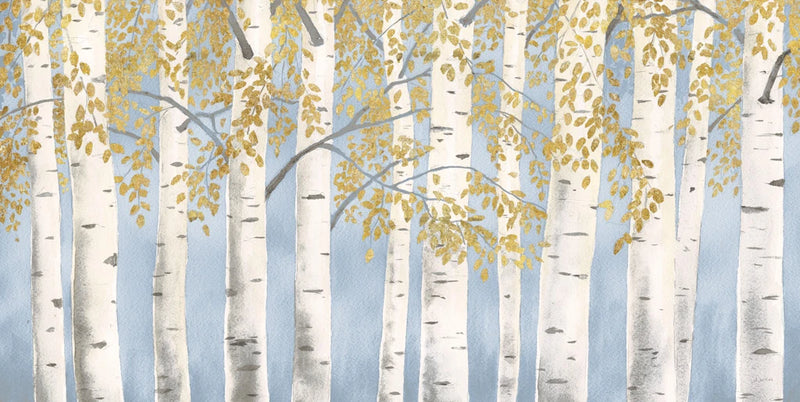 Fresh Forest Light Blue Gold by James Wiens