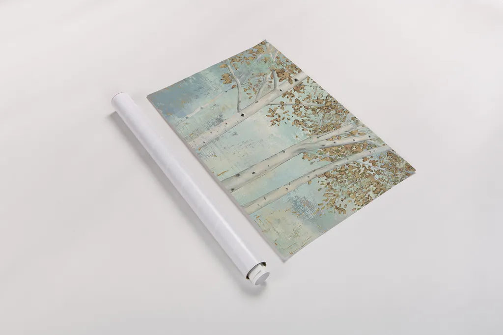 Golden Forest by James Wiens. shown as a rolled paper print. Available as archival giclee rolled canvas, fine art paper, or poster print. SKU 14531i.