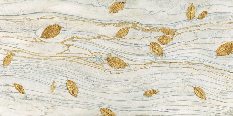Golden Fossil Leaves by James Wiens