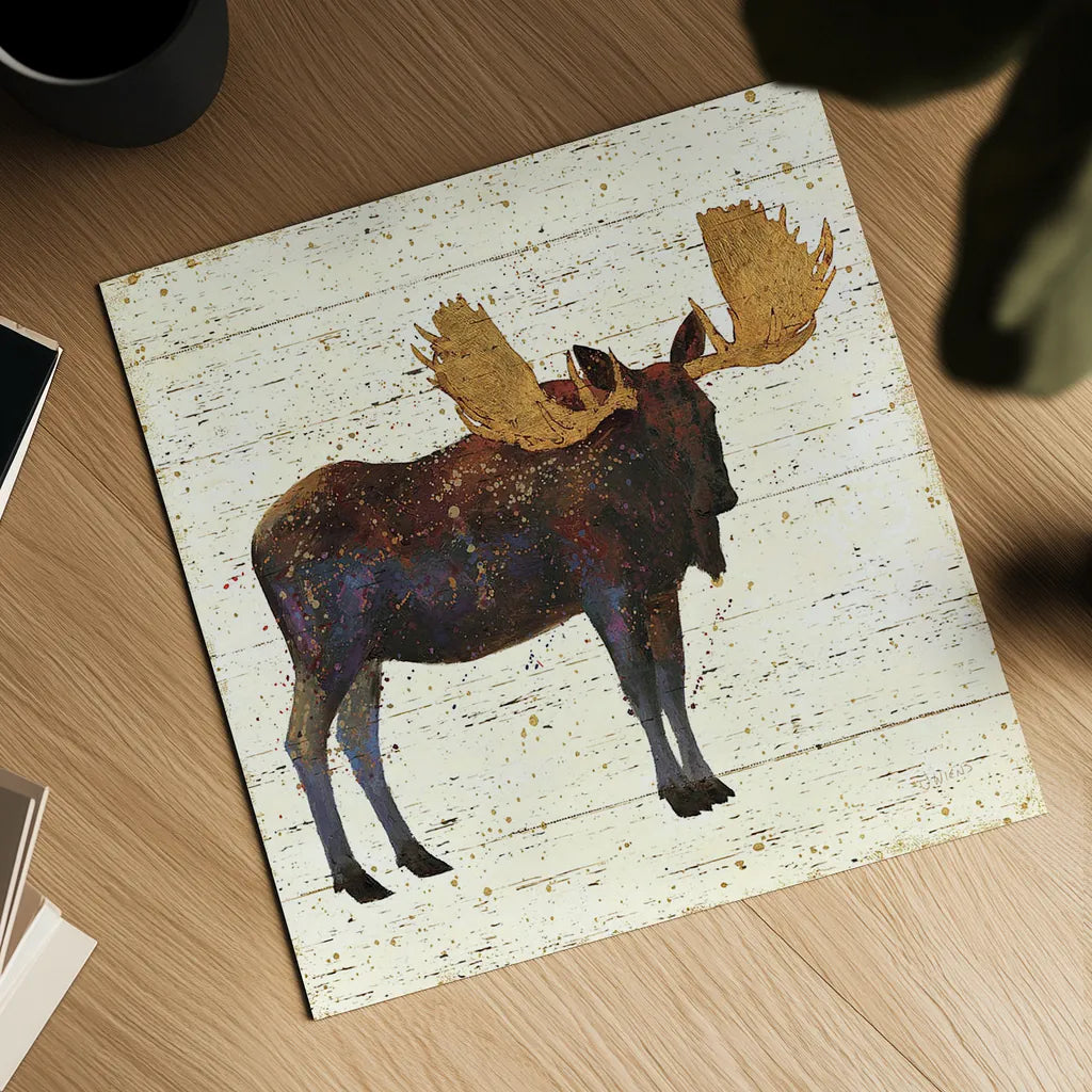 Golden Nature I by James Wiens. Shown as a detailed flat fine art print, highlighting archival giclee quality. Available as an archival giclee rolled canvas, fine art paper, or poster print. SKU 17231a.