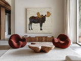 Golden Nature I by James Wiens. Shown as extra-large giant wall art in a modern living room. Available as an archival giclee rolled canvas, fine art paper, or poster print. SKU 17231a.