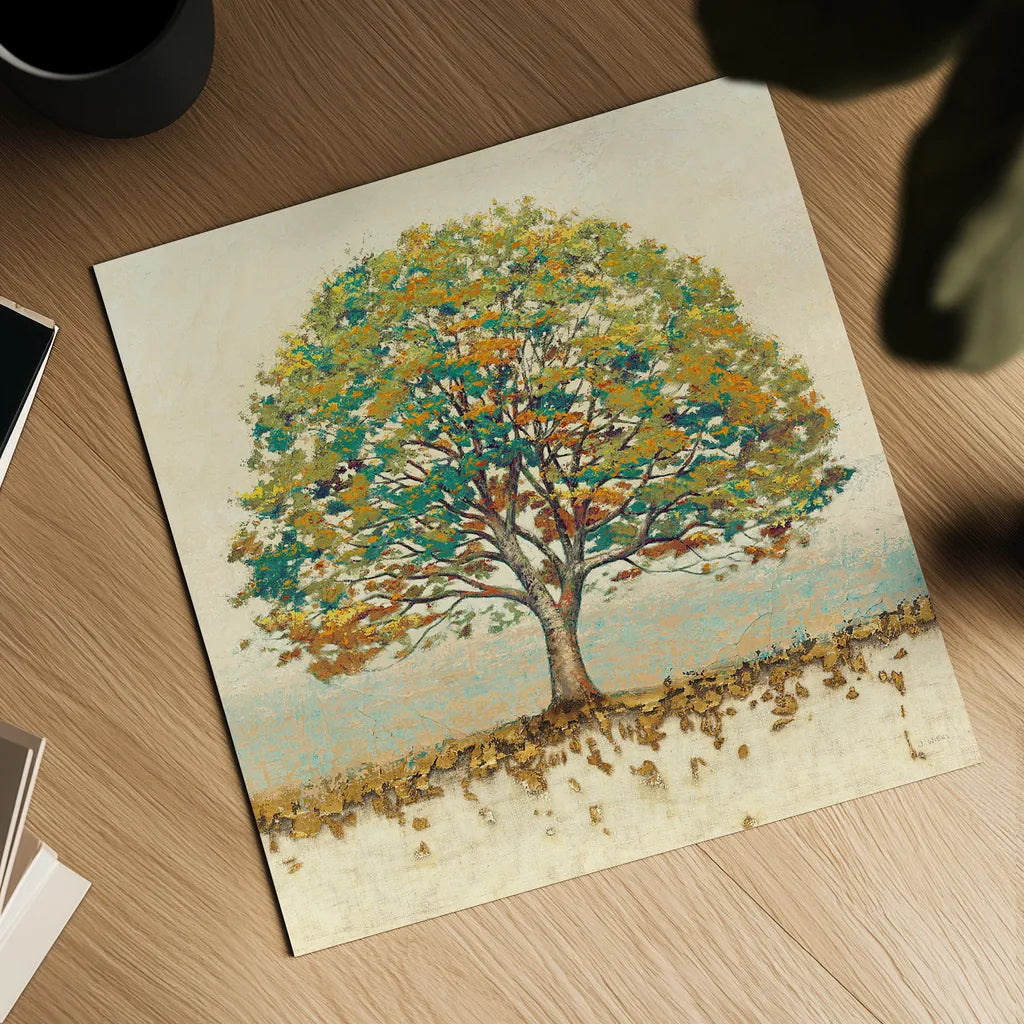 Golden Oak Spice by James Wiens. Shown as a detailed flat fine art print, highlighting archival giclee quality. Available as an archival giclee rolled canvas, fine art paper, or poster print. SKU 27536a.