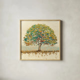Golden Oak Spice by James Wiens. Shown in a natural wood glass frame for a timeless modern aesthetic. Available as an archival giclee rolled canvas, fine art paper, or poster print. SKU 27536a.