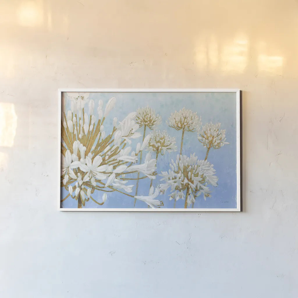 Golden Spring by James Wiens. shown as a paper print in a white frame. Available as a archival giclee rolled canvas, fine art paper, or poster print. SKU 50827i.