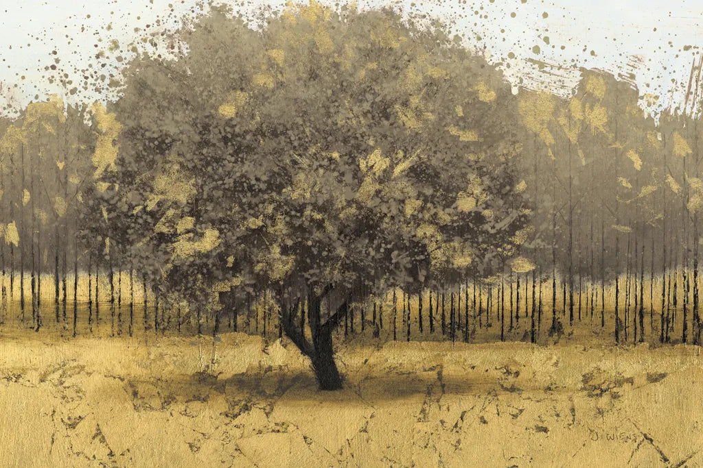 Golden Trees I Taupe by James Wiens. SKU 18644i. Archival Giclee Fine art print for wall decor.