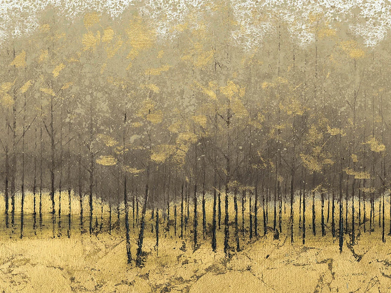 Golden Trees III Taupe Crop by James Wiens