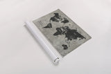 Grunge World Map by James Wiens. shown as a rolled paper print. Available as archival giclee rolled canvas, fine art paper, or poster print. SKU 54955i.