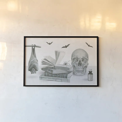 Halloween Treats I by James Wiens. shown as a paper print in a black flame. Available as a archival giclee rolled canvas, fine art paper, or poster print. SKU 78884i.