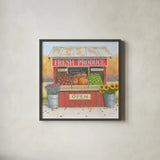 Heartland Harvest Moments II by James Wiens. Shown in a sleek black glass frame for a contemporary gallery look. Available as an archival giclee rolled canvas, fine art paper, or poster print. SKU 41538a.